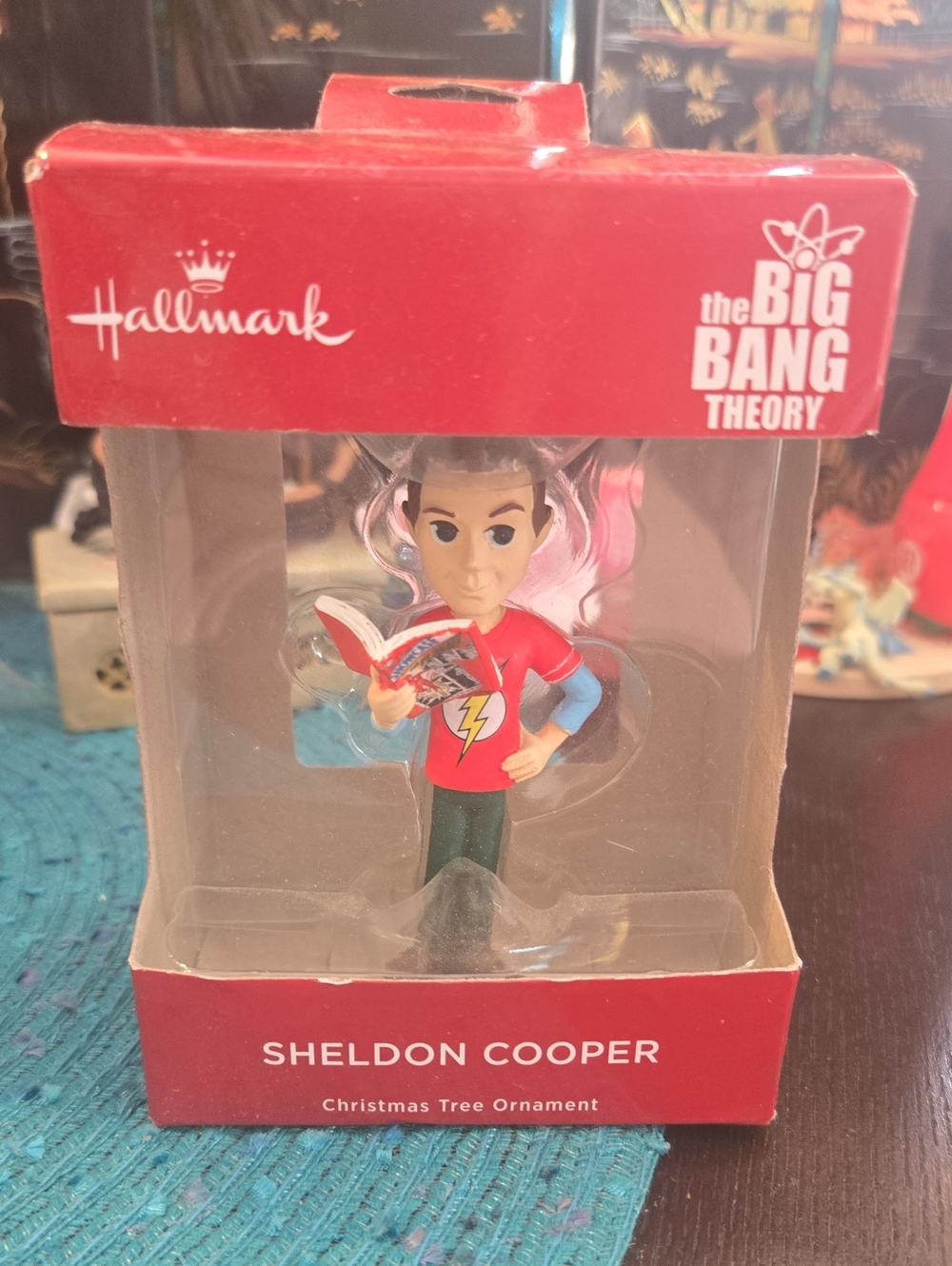 Hallmark The Big Bang Theory Sheldon Cooper Ornament - Red, Green